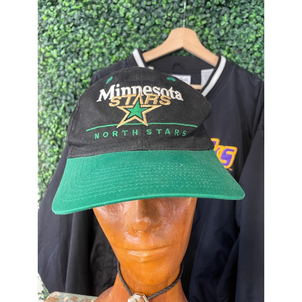 vtg 90s MINNESOTA NORTH STARS Hat // snapback hockey nhl dallas twins enterprise